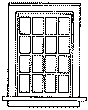 Double-Hung Windows -- 16 Pane, 36 x 56"
