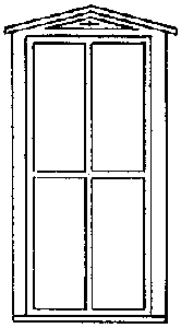 Durango Station Windows -- Four-Pane, 36 x 87"
