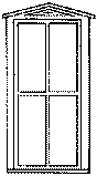Durango Station Windows -- Four-Pane, 36 x 87"