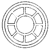 Round Windows for Masonry Buildings -- Four-Pane, 42" Diameter