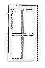Rio Grande Southern-Style Depot Windows -- 2/2 Light, Scale 35 x 80"