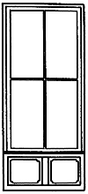 Commercial Storefront Windows -- Double, 64" x 12'