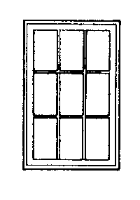 Masonry Windows -- Scale 46 x 72"  117 x 183cm pkg(2)