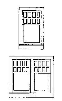 Rio Grande Southern-Style Windows -- Single 32 x 52", Double 62 x 52"