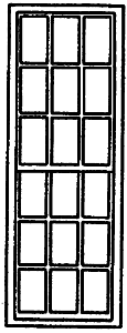 Double-Hung Windows -- 9/9 Light, 104 x 37-1/2"