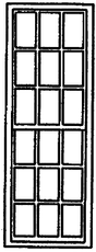Double-Hung Windows -- 9/9 Light, 104 x 37-1/2"