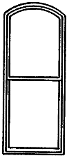 Arched-Top Double-Hung Windows -- Two-Pane