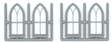 Gothic Window pkg(4) -- 5-Light