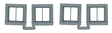 Windows -- 2-Pane, Scale 26 x 26"  66 x 66cm pkg(4)