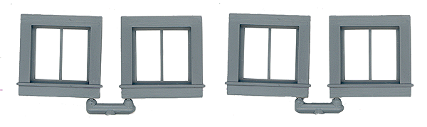 Windows -- 2-Pane, Scale 26 x 26"  66 x 66cm pkg(4)