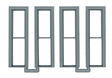 Double-Hung Windows -- Narrow; 2 Over 2 18 x 78" pkg(4)