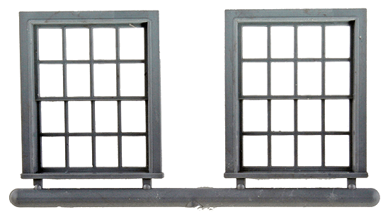 Windows -- Double-Hung, 8-Over-8, Scale 35 x 45"  88.9 x 114cm pkg(4)