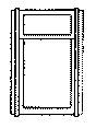 Narrow Gauge Windows f/Coach -- Denver & Rio Grande Western pkg(10)