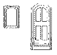 2 Narrow Doors & 4 Side Windows -- Sandy River & Rangeley Lakes Passenger Cars