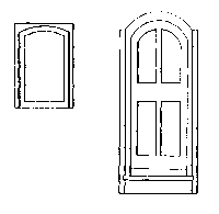 2 Narrow Doors & 4 Side Windows -- Sandy River & Rangeley Lakes Passenger Cars