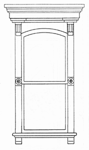 Window -- Victorian w/Flat Box Pediment