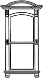 Window -- Victorian 2-Pane Arch w/"Glass"