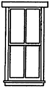 Station Windows -- Four-Pane, 39 x 59"