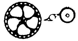 Brake Wheel Set (With Ratchet & Pawl) -- 16" Rio Grande