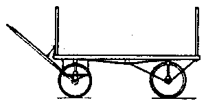 Baggage Wagon -- 4-Wheel Type