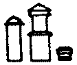 Roof Details -- For Passener Cars (Stacks, Vents, Etc.) pkg(4)