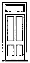 Doors -- With Frame & Transom - DRGW Station Style pkg(3)