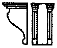 Corbels -- Double-S, 3'8"  112cm Height pkg(12)