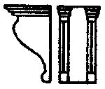 Corbels -- Double-S, 3'8"  112cm Height pkg(12)