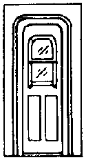 Door -- Coach End w/Arch Top