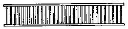 Porch/Lanai Railing -- Scale 35" High