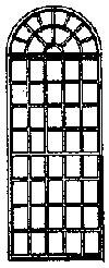 Window -- Round Top - Scale 60 x 150"  152 x 381cm pkg(4)