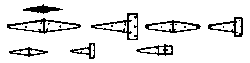 Hinge Assortment -- Plastic pkg(2)