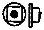 Nut-Bolt-Washer (Plastic) -- 2-1/2" Nut w/4-1/2" Flat Steel Washer pkg(175)