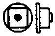 Nut-Bolt-Washer (Plastic) -- 3" Nut w/4-1/2" Flat Steel Washer pkg(100)