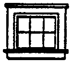 Window -- Attic, 6-Pane pkg(8)