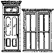 Window/Door Set -- Victorian Storefront
