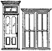 Window/Door Set -- Victorian Storefront