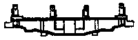 Bolster -- Cast Steel Modified Standard Gauge for High Side Gondola HOn3