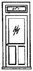 Doors -- Scale Width: 36" (Includes Windows & Transom)