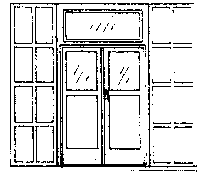 Door -- Double 5' x 9'7" w/Iron Shutters