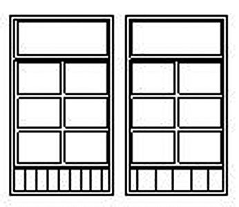 Windows -- Store Window, Scale 65 x 115"  165 x 292cm pkg(4)