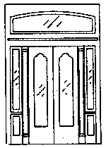 Double Door w/Sidelight & Transom -- 89-1/2 x 130"