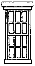 Masonry Windows -- Scale 30 x 65"  76.2 x 165 pkg(8)
