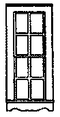 Windows -- Queen Anne Style, Double-Hung Single Window - 2'8" x 6'6" pkg(3)
