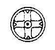 Old-Time Brake Wheel -- 15" Rio Grande