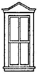 Windows -- Double-Pointed, Scale 33 x 88"  83.8 x 224cm pkg(8)