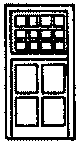 Windows -- Double, 8-Pane, Scale 63 x 69"  160 x 175cm pkg(4)-1