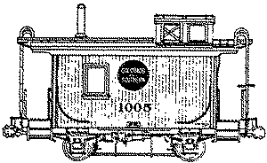 4-Wheel Caboose Kit -- Colorado & Southern (DIRECT ONLY)