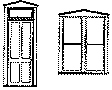 Windows -- Peaked Top Window/Door Set