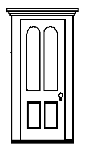 Residence Door Set -- With Arched Window